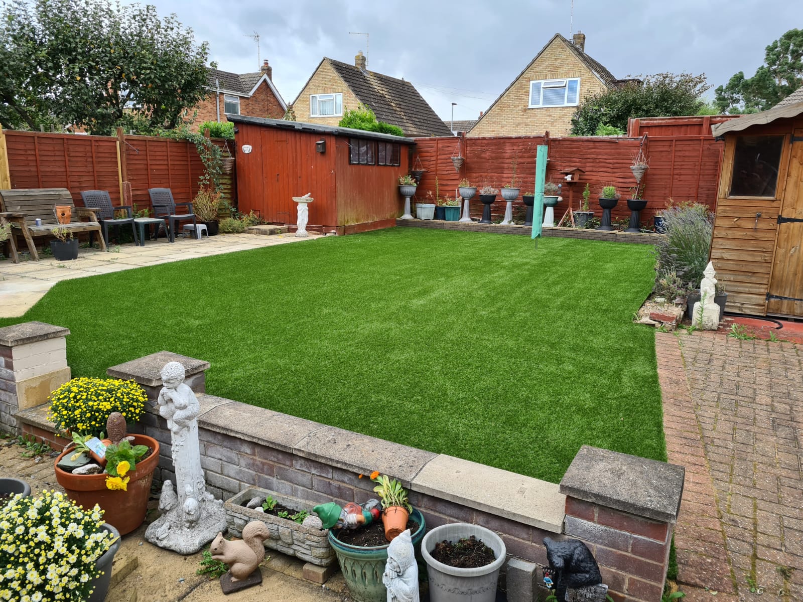 Patio Replaced by Artificial Grass Case Study Easigrass