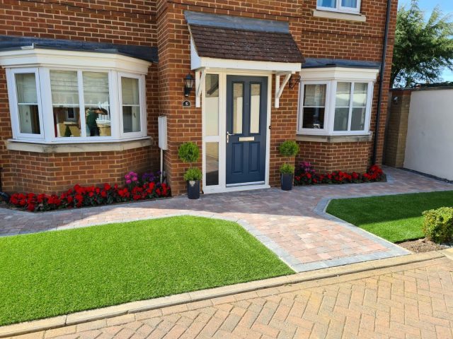 Front Lawn Updated with Artificial Grass